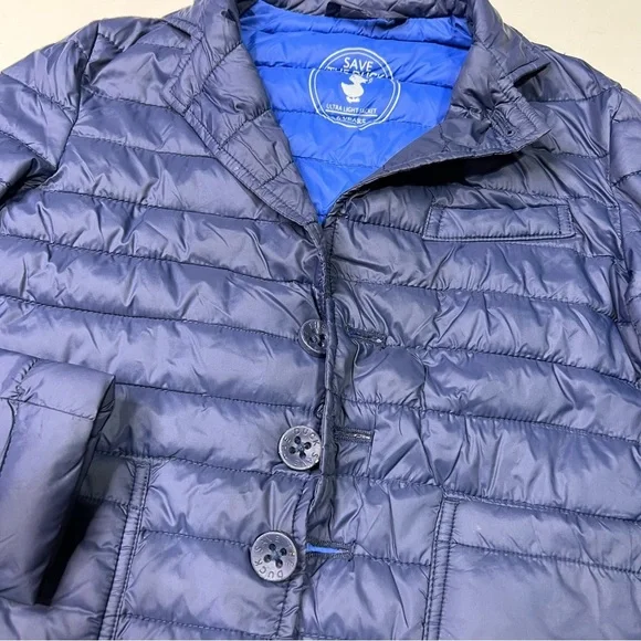 SAVE THE DUCK Jacket Dark Blue Kids Ultralight Puffer Jacket - Picture 2 of 6